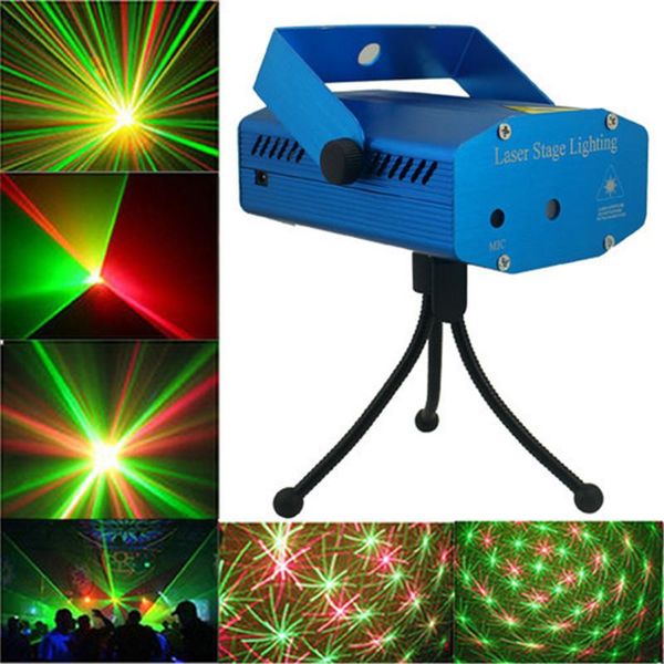 Yeni Mini LED RG Lazer Projektör Sahne Aydınlatma Ayarı DJ Disco Party Club Işık Ücretsiz FEDEX DHL nakliye