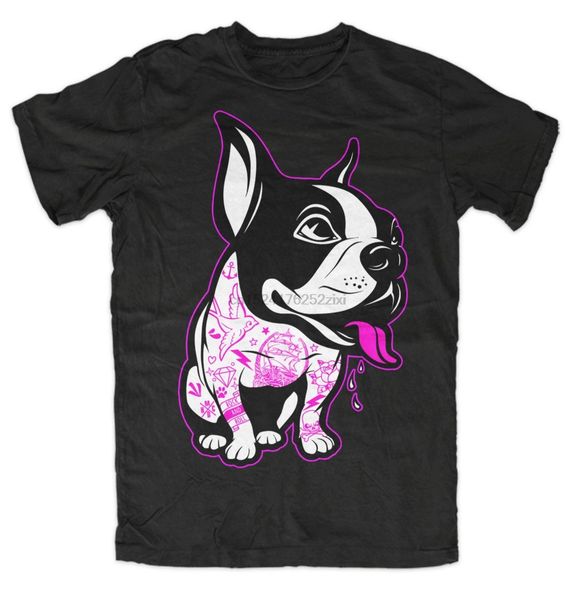 

мода человек французский бульдог татуированная футболка frenchi собака любовь татуировки уличной моды чернил hund вскользь tops