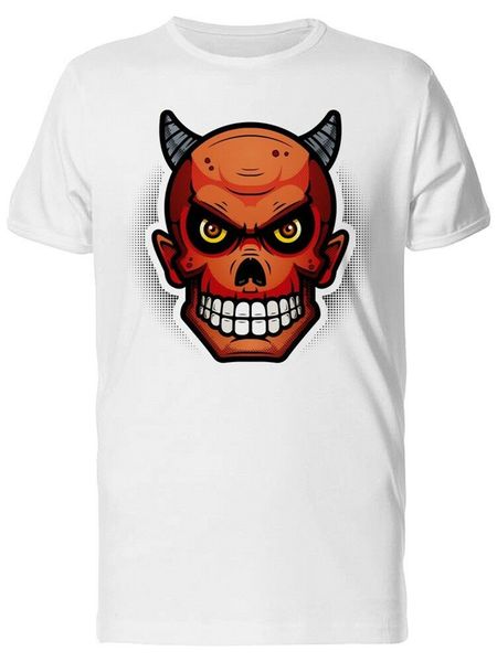 

skull of a red devil men's tee -image by homme plus size tee shirt