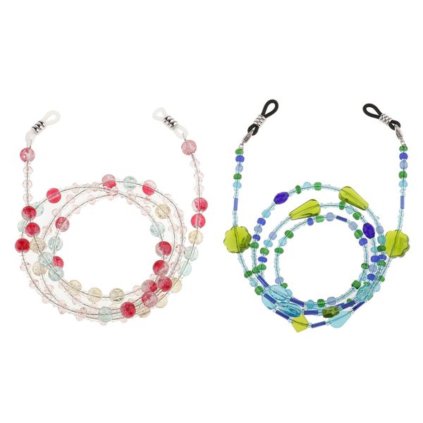 

2pcs bohemian eyeglass sun glasses cord holder neck strap necklace