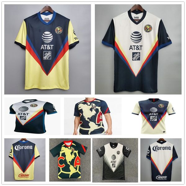 

2020 liga mx club america soccer jerseys 20 21 pre match training giovani o.peralta p.aguilar ca goalkeeper kids football shirt, Black;yellow