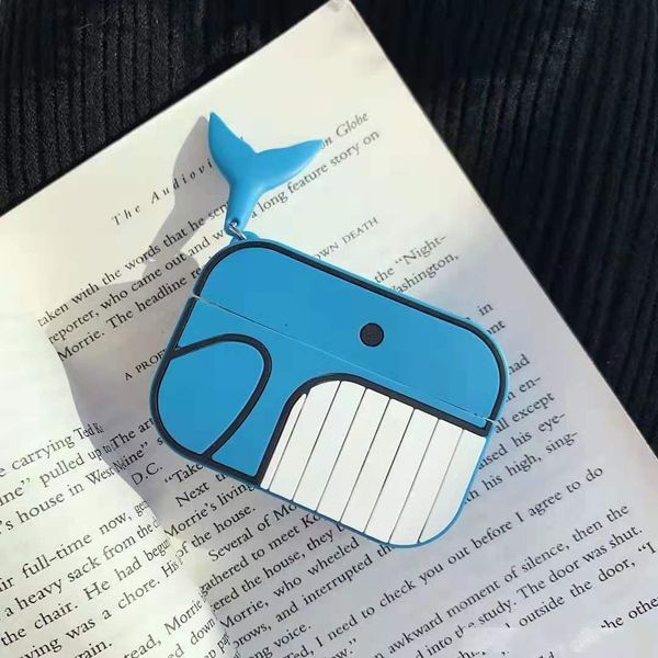 

for airpods pro case 3d cartoon fish protective silicone case for apple airpods pro earphone charging box cover