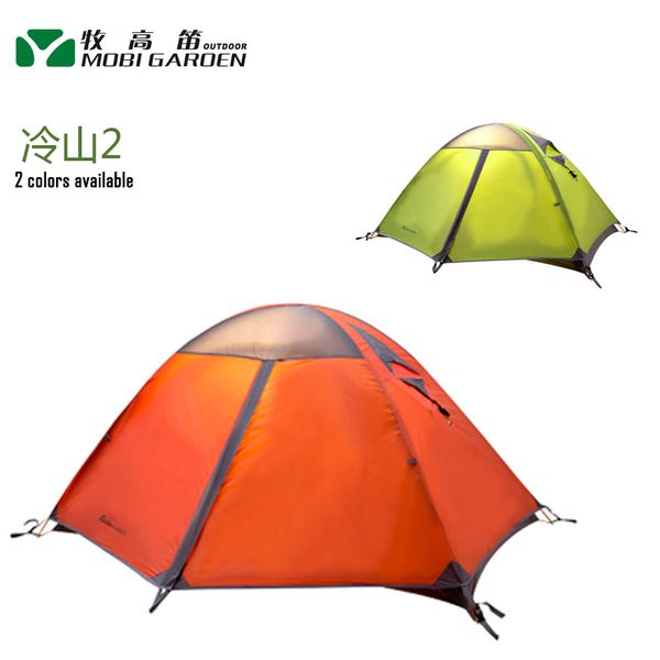 

tents and shelters mobi garden cold mountain 2 2-person 3-season double layer aluminum pole professional breathable outdoor camping tent