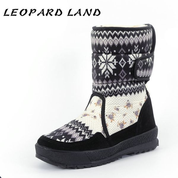 

2020 новых женщин snow boots женский толстый каблук кроссплатформенного сапоги bottom хлопок противоскольжения холодная гвардии обувь снег j, Black