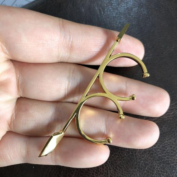 

2020/luxury designer2017 new style arrow ring female european and american niche designer electroplated open ring jewelry, Silver