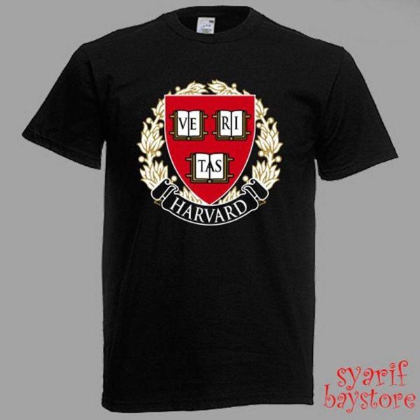 

Fashion popular hot sale Harvard University men's black T-shirt