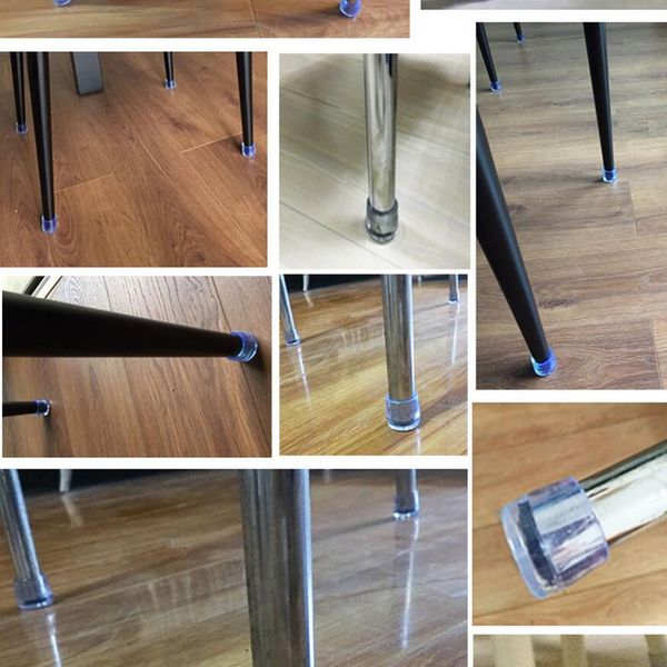 

4 pieces non slip chair leg round caps, bar stools floor protectors furniture grippers tips