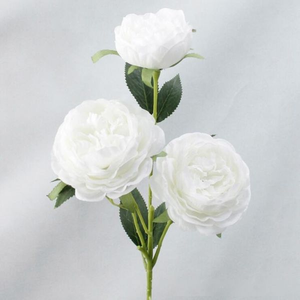 

3 heads artifical peony silk flowers small bouquet flores wedding party festive home party decorative flowers supplies wholesale 0038fl