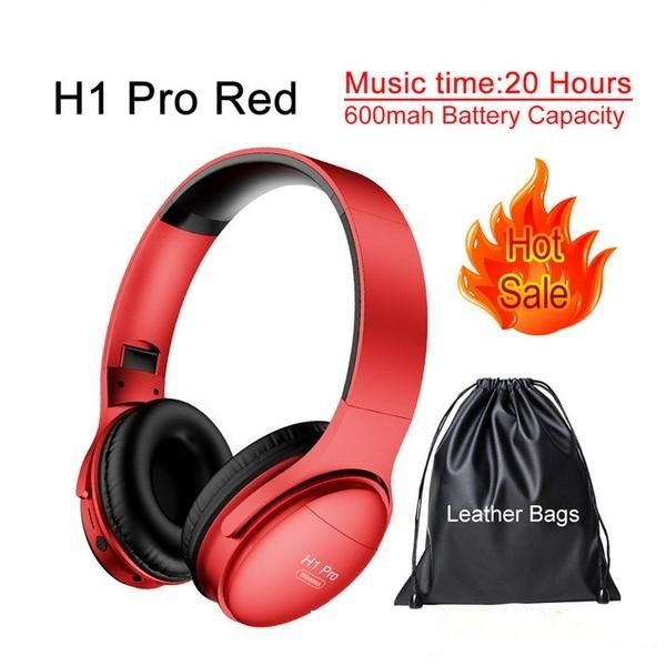 

awi h1 bluetooth headphones wireless headset stereo over-ear noise canceling earphone gaming headset with mic support tf card