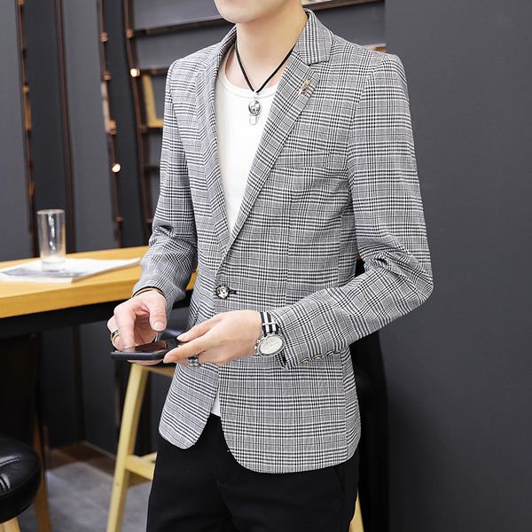 

2020 осень thin отдых костюмов для мужчин мужского корейского стиля молодежи мужской одежды slim fit шаблон костюм верхней одежда, White;black