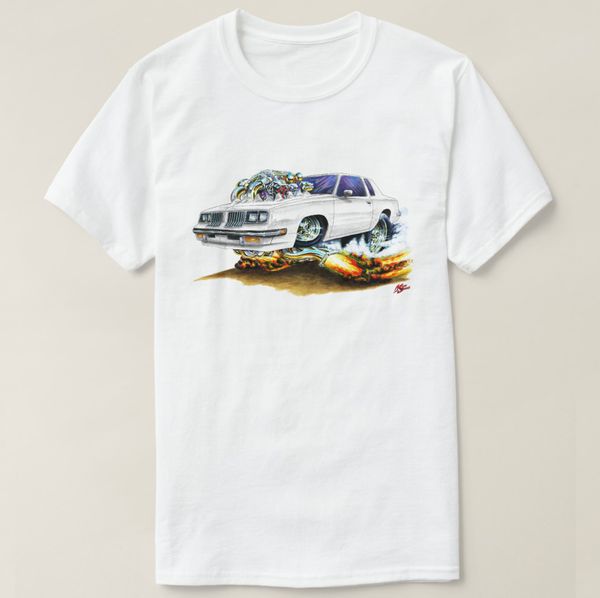 

2019 отпечатано мужчины тенниска хлопка с коротким рукавом 1983-88 cutlass белый автомобиль t-shirt женщины тенниска