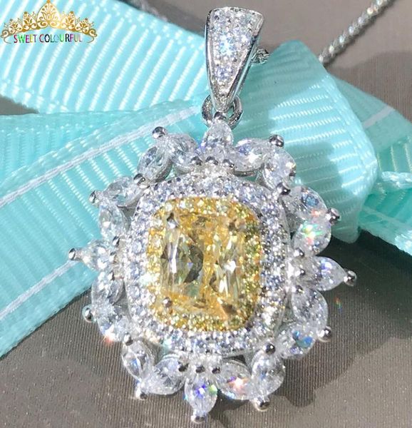 

jewelry 100% 18k gold moissanite diamond necklace with a certificate 005, Silver