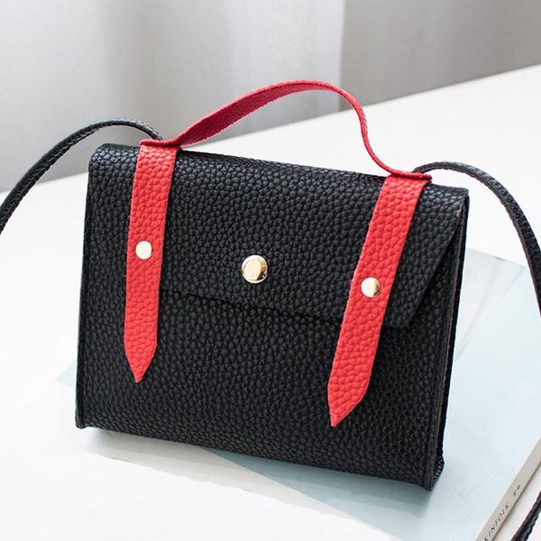 

new elegant shoulder bag women wild simple messenger bag for girls fashion hasp hit color shoulder messenger coin phone k614