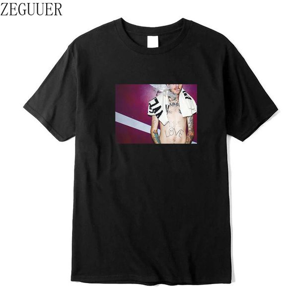 

2020 new summer lil peep t shirt 100% cotton men t-shirt casual loose short sleeve t shirt men