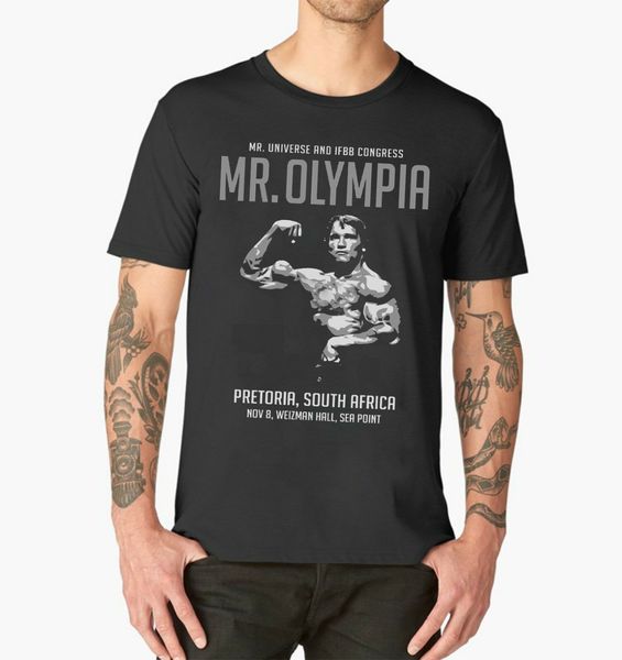 

mr olympia 1975 t shirt arnold schwarzenegger body building muscle weights gym