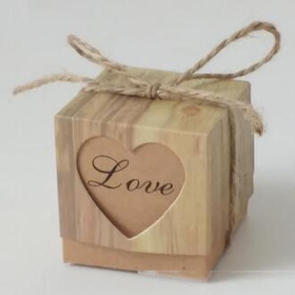 

wedding candy box kraft paper love boxes creative retro diy party gift candies chocolates favor holders boxes wholesale 0034pack