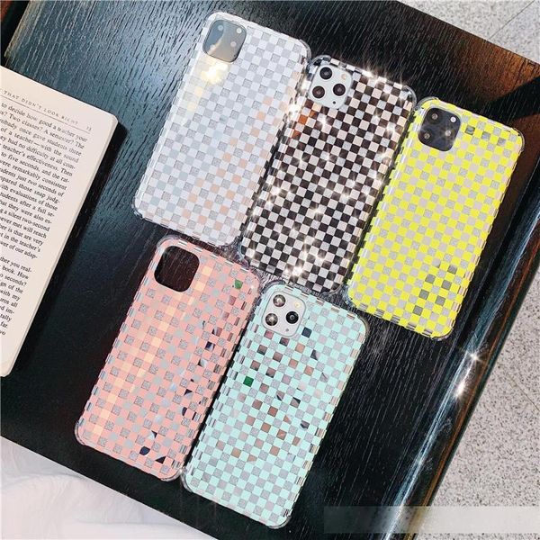 

classic lattice grid phone cases for iphone 11 pro max xs x xr 6s 7 8 plus case shockproof back cover covers shell