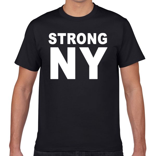 

t shirt men ny strong super fit inscriptions geek custom male tshirt xxxl