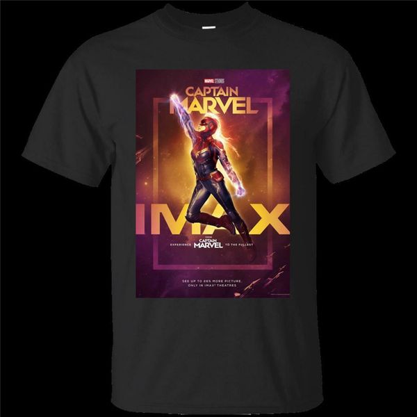 

black t-shirt captain the imax 2d experience size s-3xl customize tee shirt
