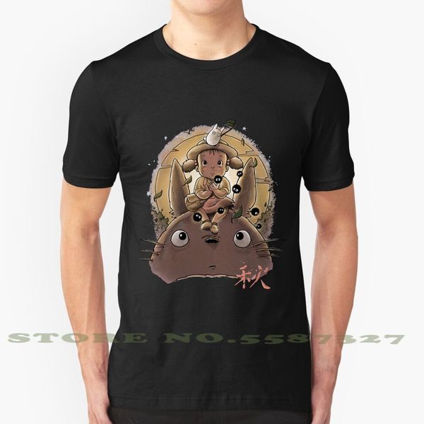 

autumn graphic custom funny tshirt totoro my neighbor totoro studio ghibli sleeve anime mei chihiro the trip of