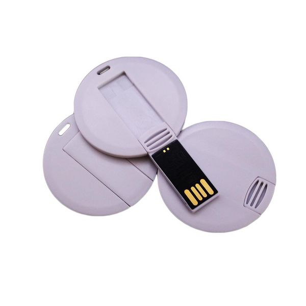 

pack 128mb/256mb/512mb/1gb/2gb/4gb/8gb/16gb round card usb drive 2.0 memory flash pendrive sticks blank white suit for logo print