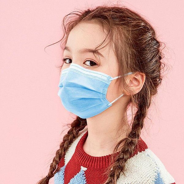 

fa 3-ply mask kids fa colorful masks white 3 masks chilidren non-woven dust er layer black disposable pink cksnk csmfu