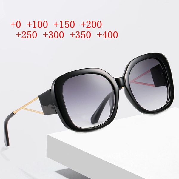 

women bifocal reading glasses magnifier female look near far multi-focus lens presbyopic goggle sunglasses big frame vintage nx, White;black