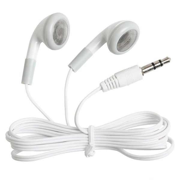 

salable fast shipping white disposable headphone earbuds for bus/train/plane/school/tourism/gift via dhl