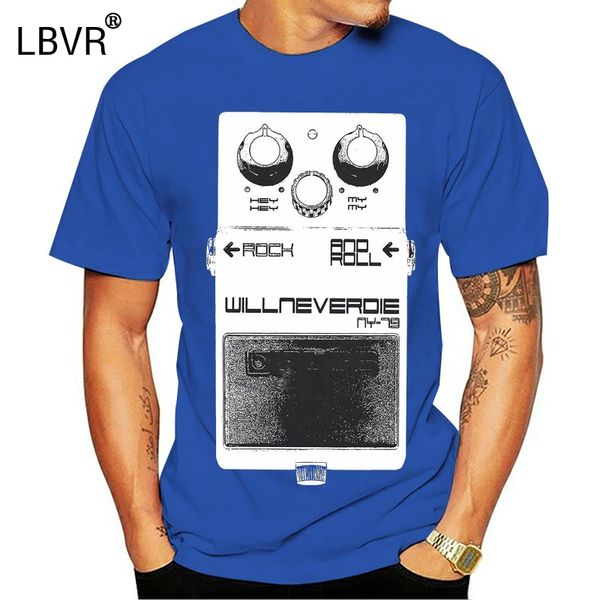 

a tribute to neil young t shirt - hey hey my my guitar effects pedals