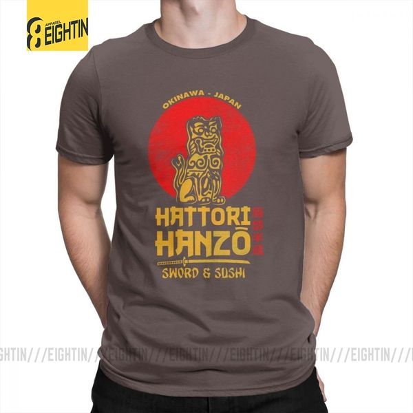 

hattori hanzo samurai t shirt short sleeve black 100% cotton tees crewneck clothing mens vintage 5xl t-shirt