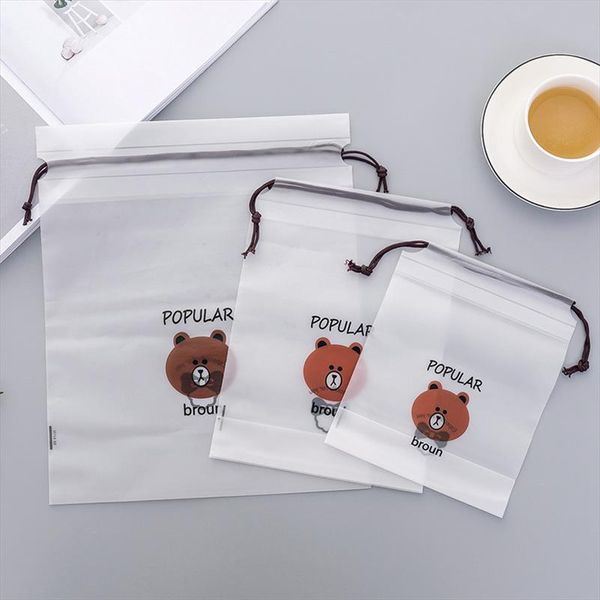 

путешествия макияж дело бурый медведь прозрачная косметичка wash beaut kit женщины zipper макияж ванна организатор чехол для хранения туалет