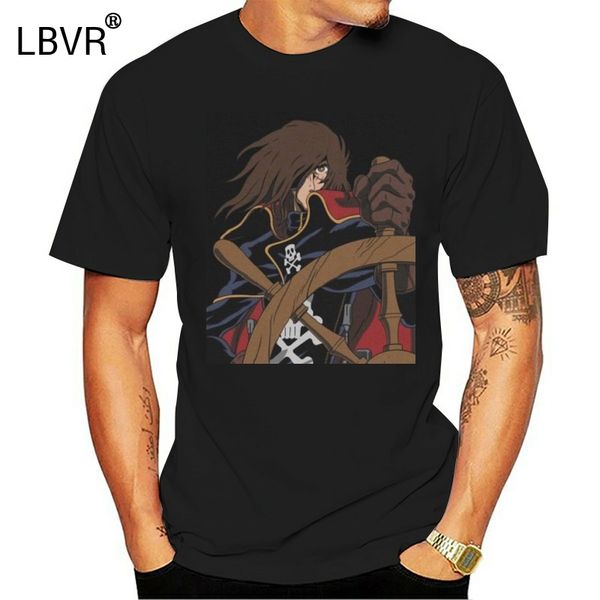 

midnite star men captain harlock space pirate t shirts manga arcadia anime 100% cotton crewneck tee birthday present t-shirt