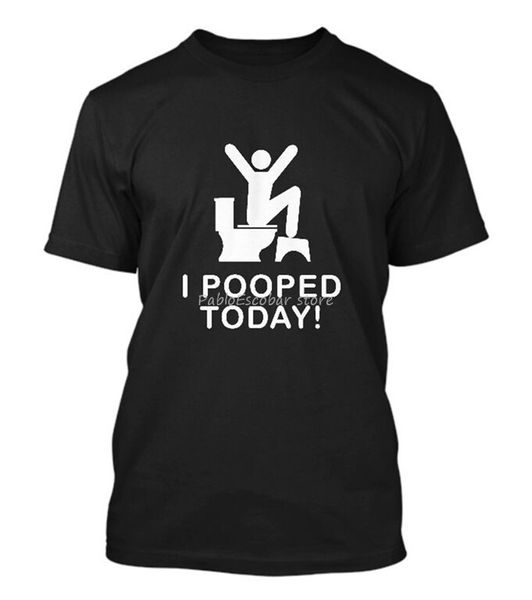 

male tee-shirt new i pooped today funny short sleeve men's black t-shirt size s to 5xl men women tee shirt