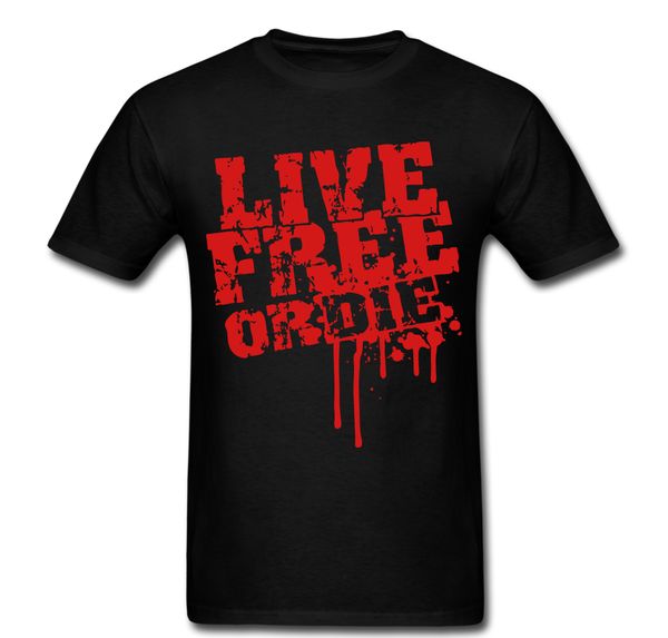 

2020 new fashion casual men t-shirt live or die om death t shirt tee unisex