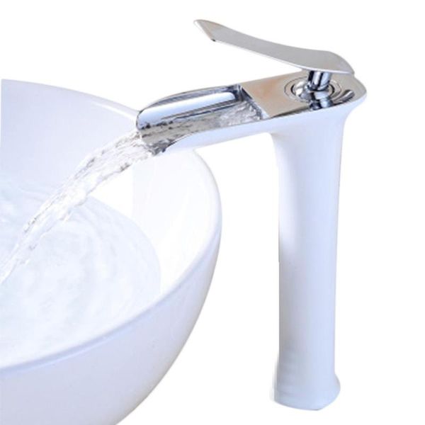 

waterfall faucet for bathroom kitchen l chrome finishing faucets golden tall full copper basin faucet with 2 hoses