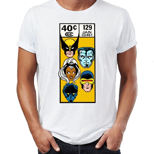 

men t shirt 80s comic book x men wol verine dark phoenix scarlet witch vision magneto illustration artwork printed tee short s