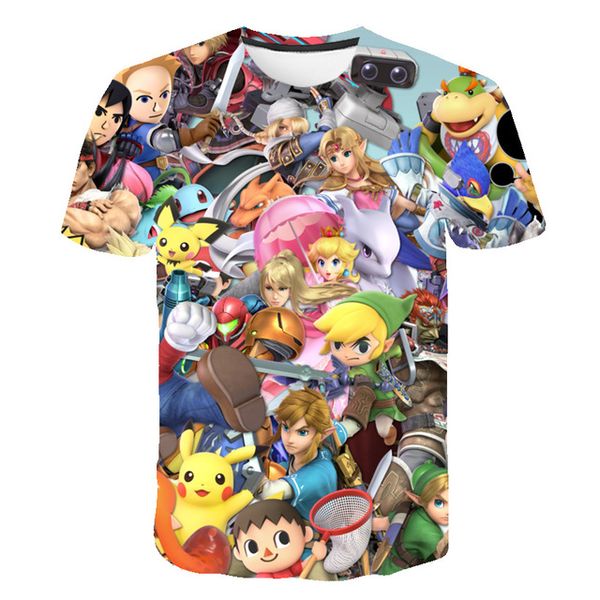 

mario super anime 3d print shirts kawaii hentai hippie men clothing