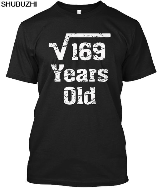 

square root of 169 13 years old popular tagless tee t-shirt