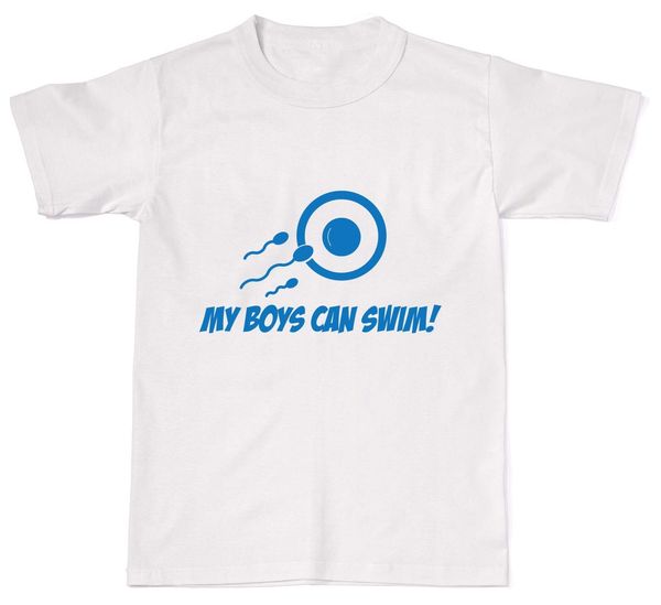 

2019 new men t-shirt my boys can pregnant pregnancy dad father mens womens cotton t-shirt t shir