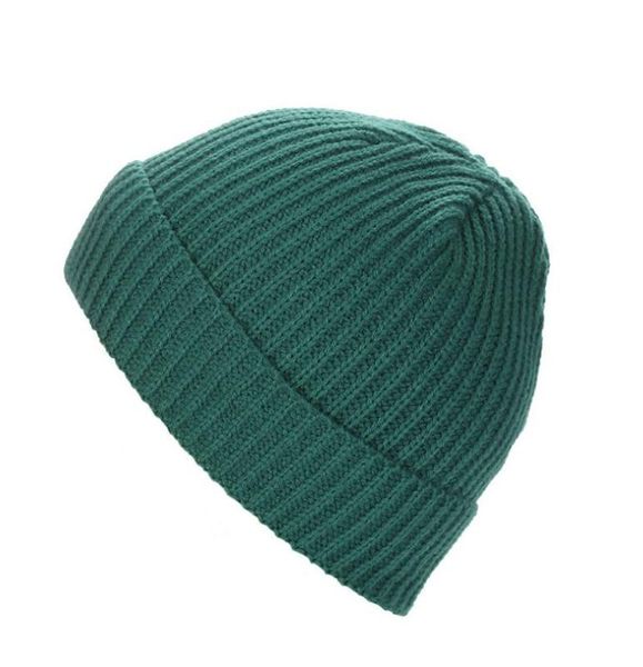 

party hats short knitted hat ski men and women outdoor warm retro single flap vertical stripe