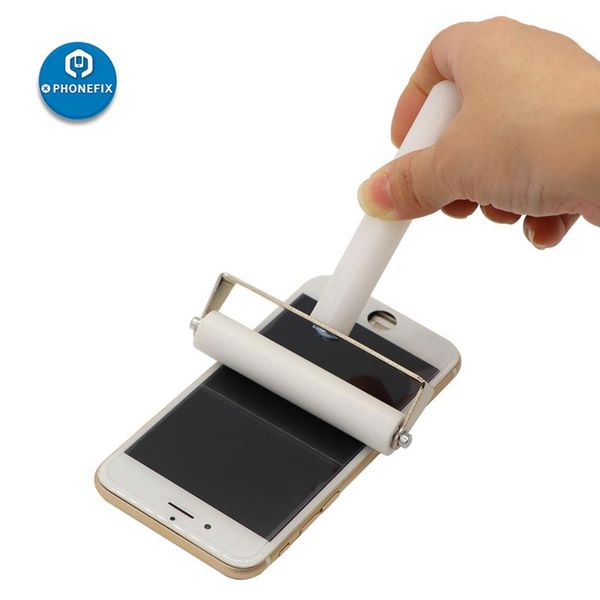 

1pcs 10cm white universal silicone roller soft rubber mobile phone repair tools lapscreen film pasting lcd oca pasting tools