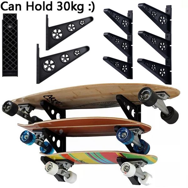 

skateboarding skateboard wall mount holder rack deck home display hanger pp hooks