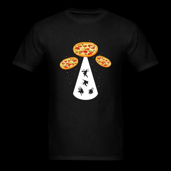 

pizza ufo t shirt men women tee shirt high quality