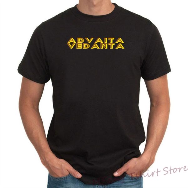 

advaita vedanta t-shirt men funny print women tee casual o-neck tshirts