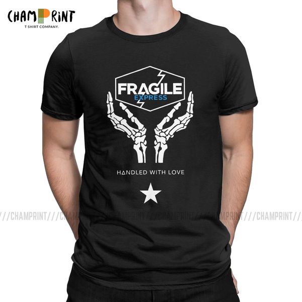 

death stranding fragile express t shirts men's cotton novelty t-shirt o neck kojima productions tees short sleeve party