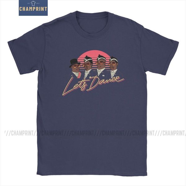 

let's dance coffin dance t shirt men's pure cotton t-shirt meme stay home funeral rip africa music dancer tees short sleeve