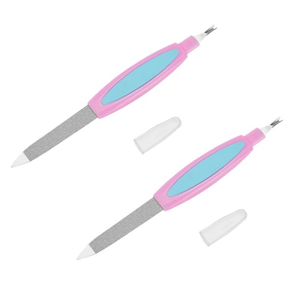 

2x dual head nail buffer кутикулы pusher для полировки ногтей салон маникюра