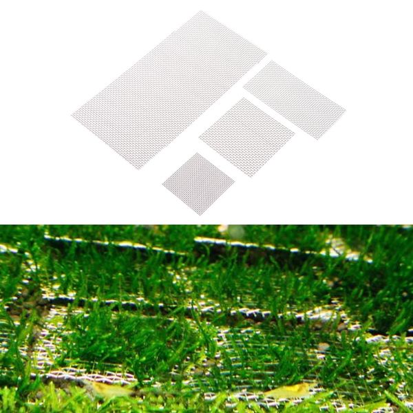

decorations aquarium wire mesh pad aquatic moss plants stainless steel fish tank decoration