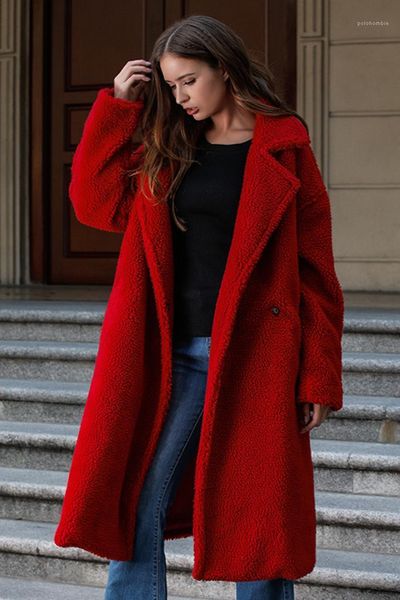 

clothing solid color womens designer wools fashion loose thick lapel neck womens cardigan outerwears casual females, Black