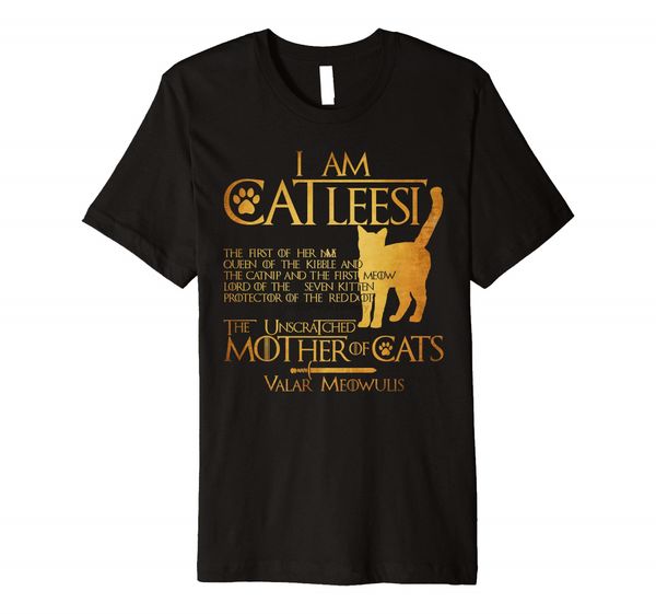 

я catleesi мать кошки смешные премиум t-shirt